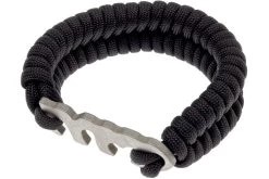 Fish Bone, Paracord Bracelet With Fish Bone To Hold It Together, Titanium