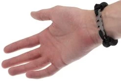 Fish Bone, Paracord Bracelet With Fish Bone To Hold It Together, Titanium -Udendørs Værktøjsbutik FBF PB TI 04 fish bone armband titaniuim fbf pb ti 04