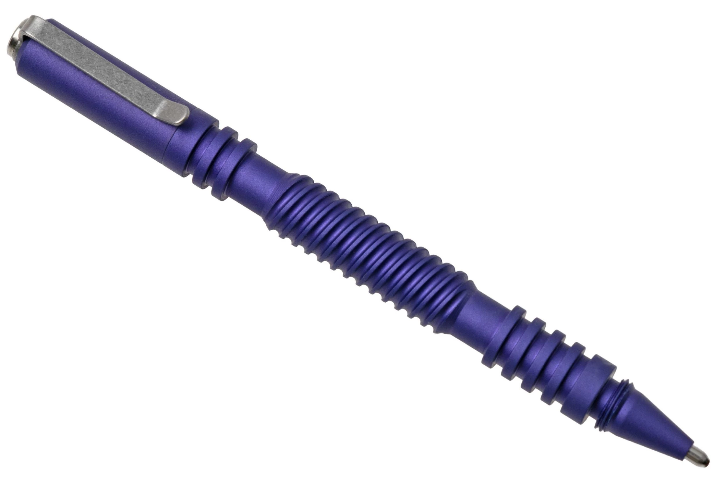 Rick Hinderer Spiral Investigator Pen, Aluminum, Matte Purple, Tactical Pen 1 Rick Hinderer Spiral Investigator Pen, Aluminum, Matte Purple, Tactical Pen