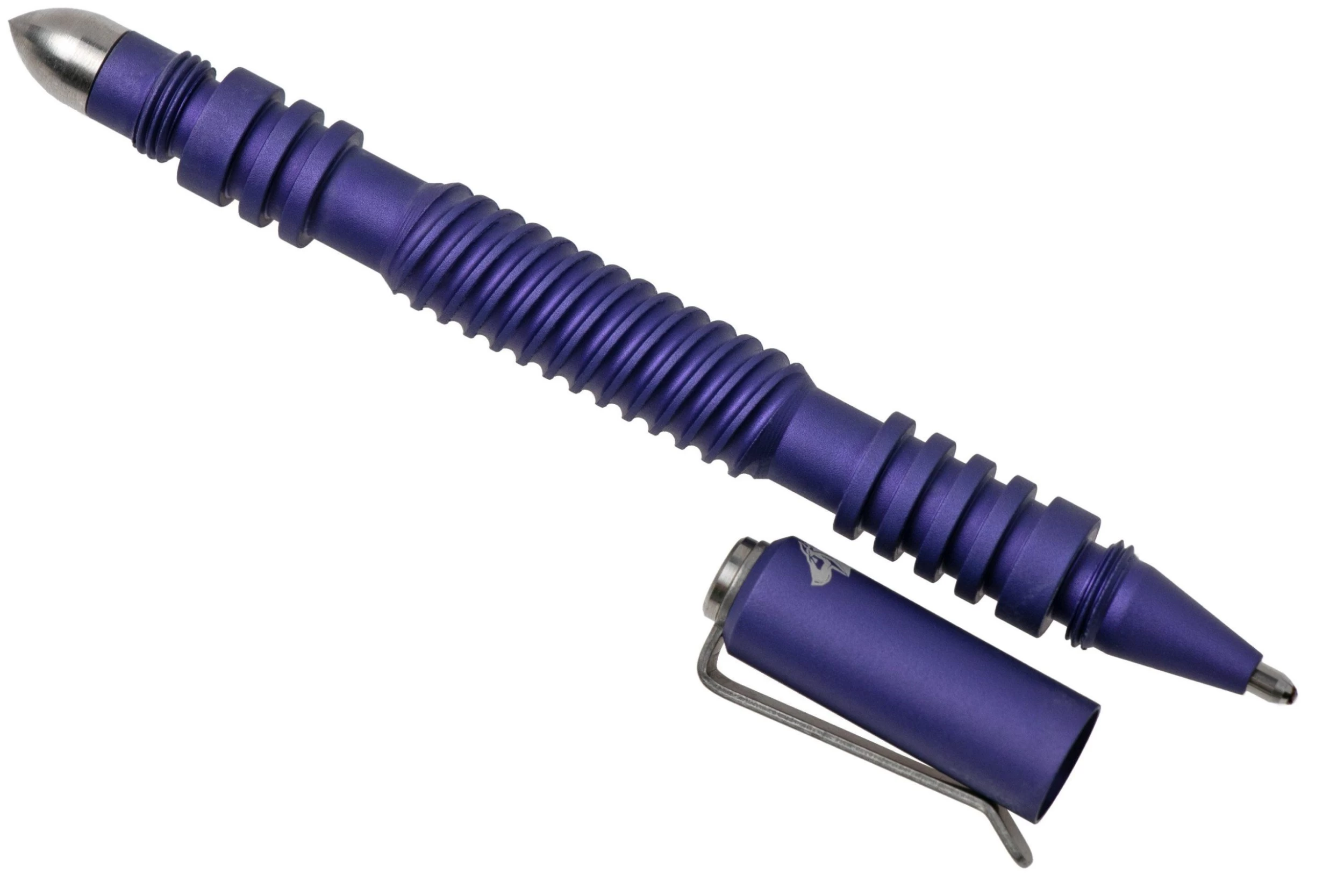 Rick Hinderer Spiral Investigator Pen, Aluminum, Matte Purple, Tactical Pen 2 Rick Hinderer Spiral Investigator Pen, Aluminum, Matte Purple, Tactical Pen - Billede 2