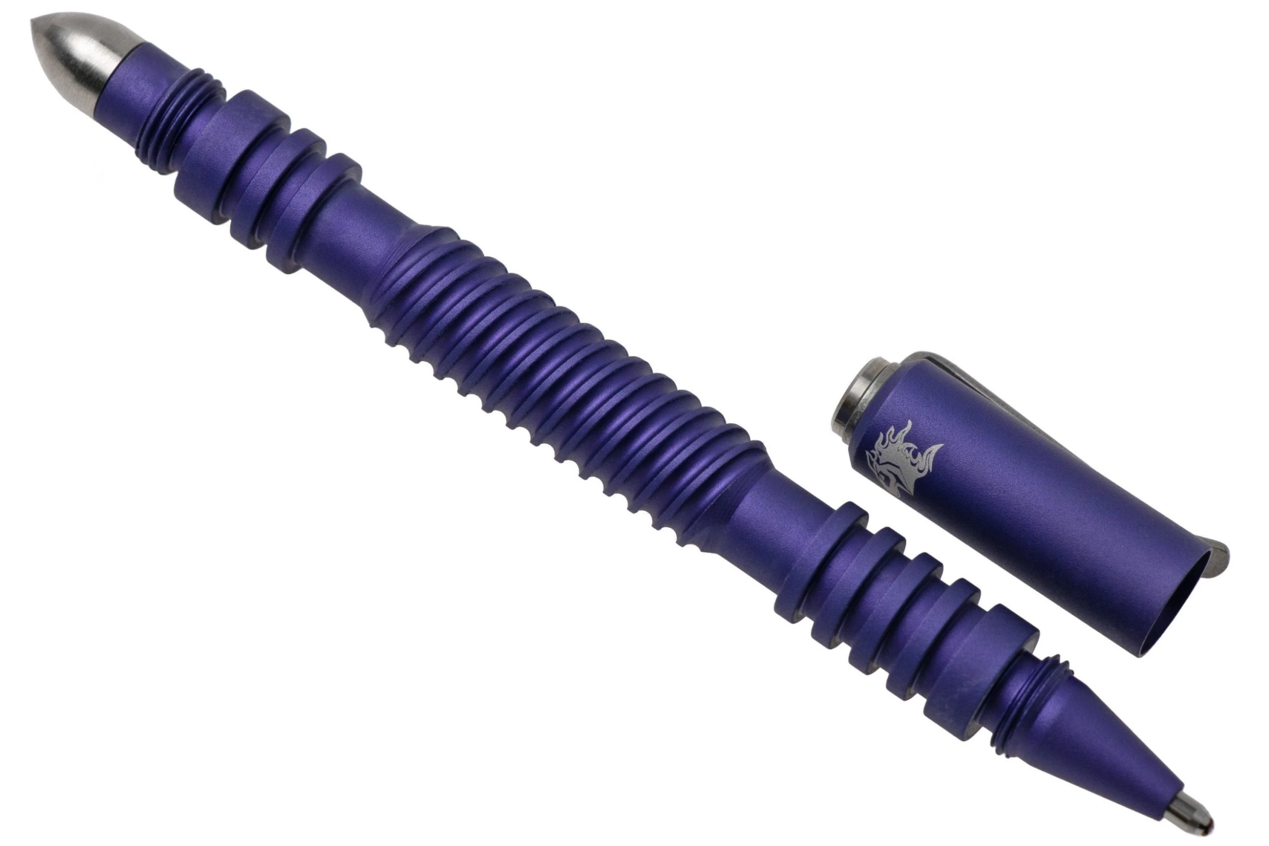 Rick Hinderer Spiral Investigator Pen, Aluminum, Matte Purple, Tactical Pen 3 Rick Hinderer Spiral Investigator Pen, Aluminum, Matte Purple, Tactical Pen - Billede 3