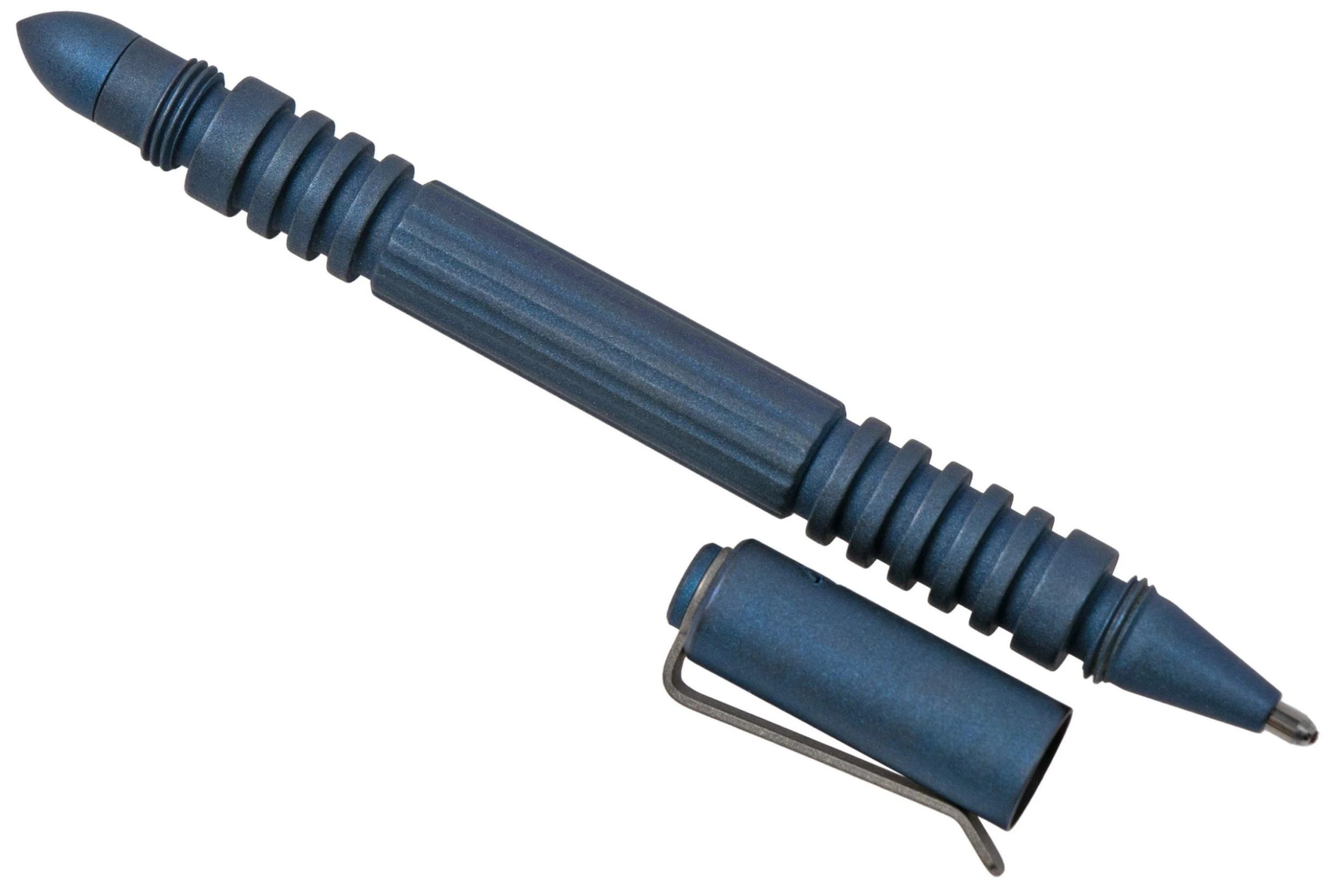 Rick Hinderer Investigator Pen Titanium, Battle Blue, Tactical Pen 2 Rick Hinderer Investigator Pen Titanium, Battle Blue, Tactical Pen - Billede 2