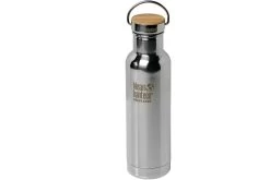 Klean Kanteen Insulated Reflect 600 Ml Water Bottle With Bamboo Cap, Mirrored Stainless