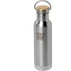 Klean Kanteen Insulated Reflect 600 Ml Water Bottle With Bamboo Cap, Brushed Stainless