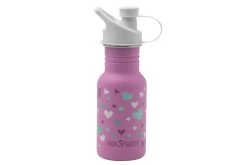 Klean Kanteen Kid Classic Narrow 1008862 Sports Cap Orchid Hearts, 355 ML
