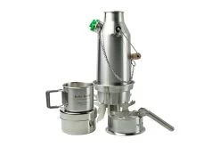 Kelly Kettle Trekker Kit, Stainless Steel, One-person Cooking Set
