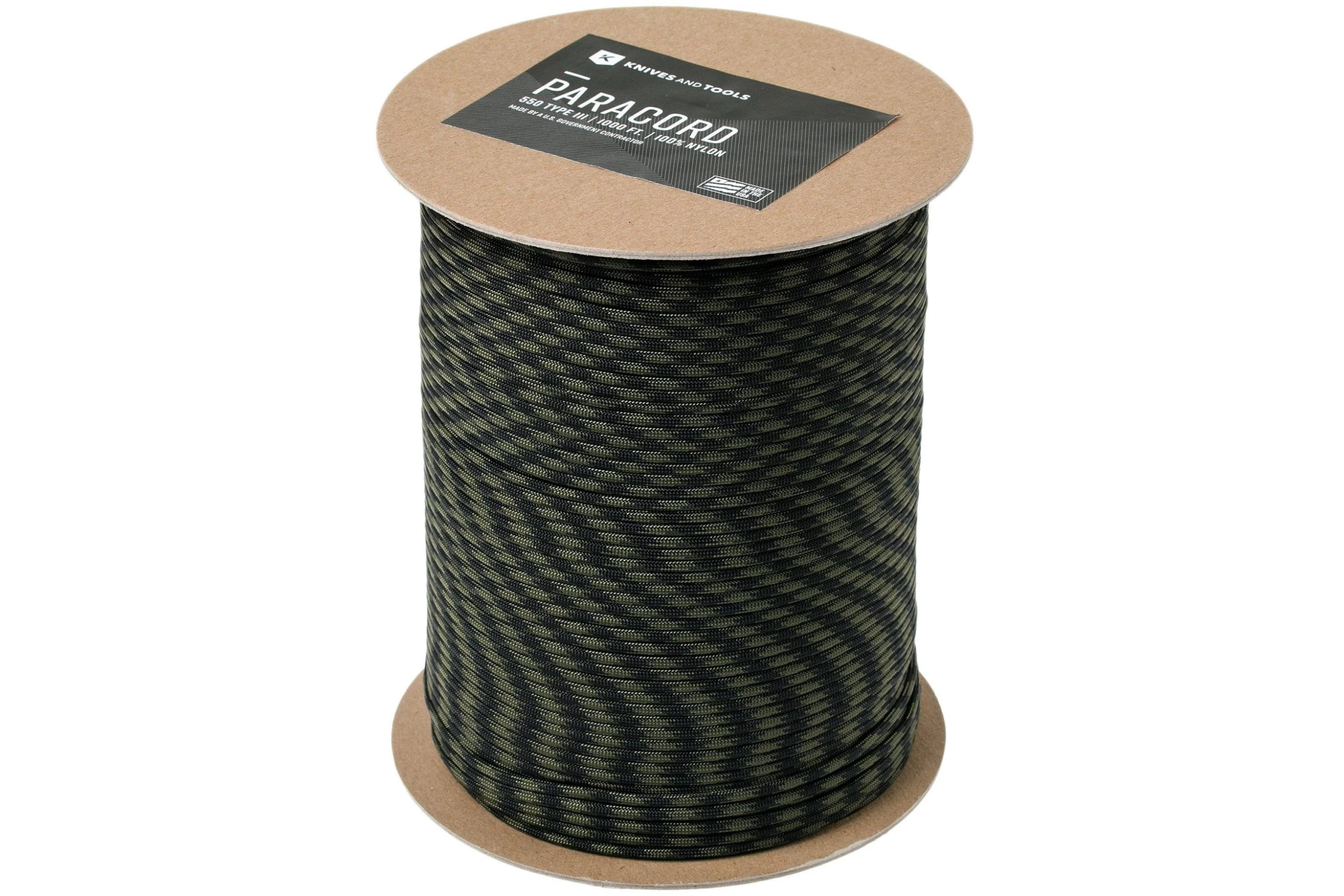 Knivesandtools 550 Paracord Type III, Colour: Camo Dark Camo, 1000 Ft (304.8 M) 1 Knivesandtools 550 Paracord Type III, Colour: Camo Dark Camo, 1000 Ft (304.8 M)