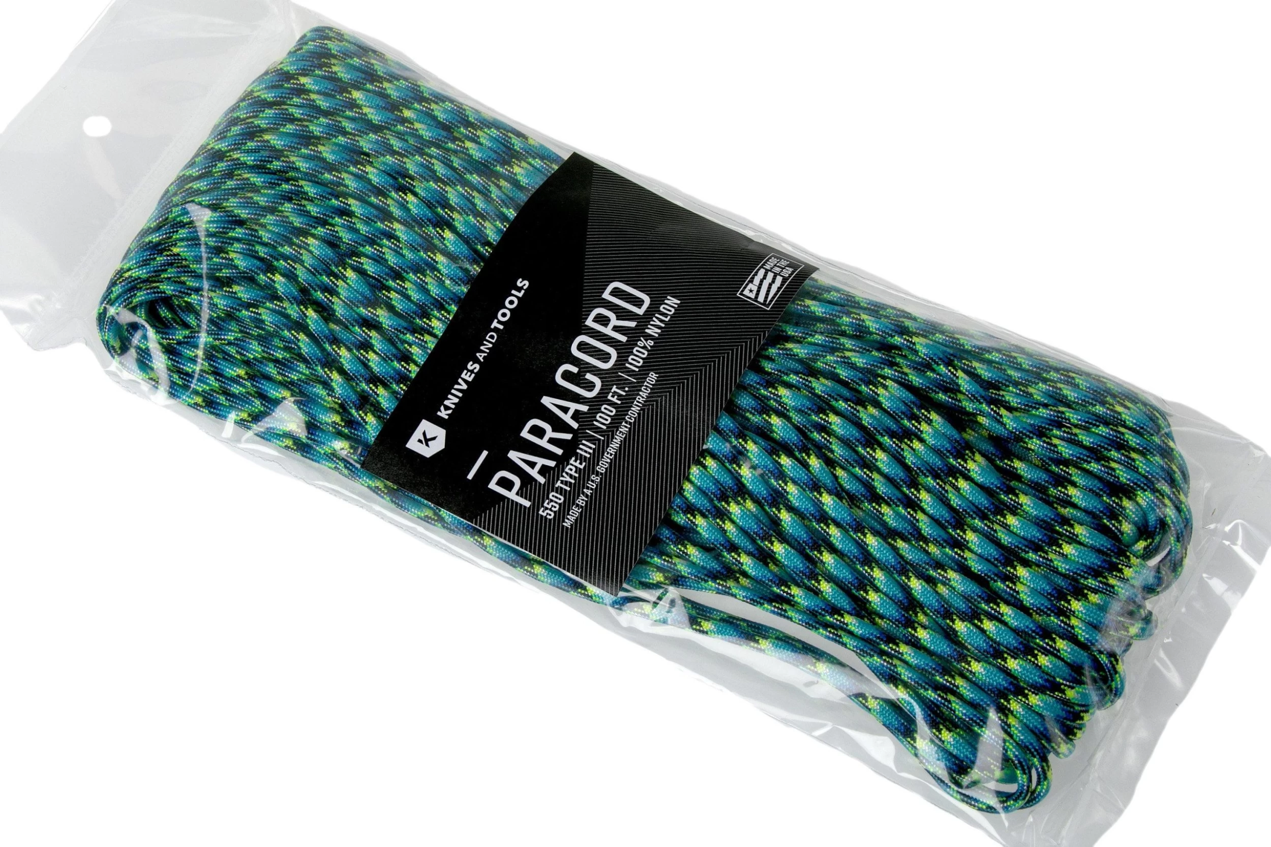 Knivesandtools 550 Paracord Type III, Colour: Oceans Of Fire, 100 Ft (30.48 M) 3 Knivesandtools 550 Paracord Type III, Colour: Oceans Of Fire, 100 Ft (30.48 M) - Billede 3