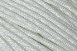 Knivesandtools 550 Paracord Type III, Colour: White W/ Glow In The Dark, 50 Ft (15.24 M)