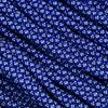 Knivesandtools 550 Paracord Type III, Colour: Electric Blue With Silver Grey Diamonds - 50 Ft (15.24 Meters)