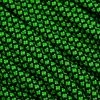Knivesandtools 550 Paracord Type III, Colour: Neon Green Diamonds - 50 Ft (15.24 Meters)