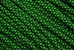 Knivesandtools 550 Paracord Type III, Colour: Neon Green Diamonds - 50 Ft (15.24 Meters)