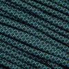 Knivesandtools 550 Paracord Type III, Colour: Neon Turquoise With Chocolate Diamonds - 50 Ft (15.24 Meters)