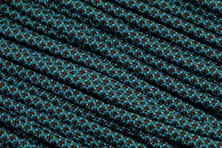 Knivesandtools 550 Paracord Type III, Colour: Neon Turquoise With Chocolate Diamonds - 50 Ft (15.24 Meters)