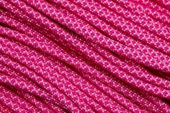 Knivesandtools 550 Paracord Type III, Colour: Rose Pink With Fuchsia Diamonds - 50 Ft (15.24 Meters)