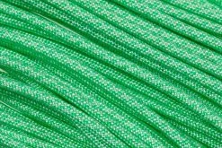 Knivesandtools 550 Paracord Type III, Colour: White With Mint Diamonds - 50 Ft (15.24 Meters)