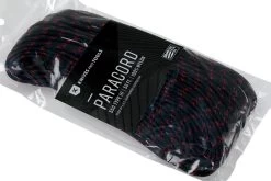 Knivesandtools 550 Paracord Type III, Colour: Black & Imperial Red X - 50 Ft (15.24 Meters) -Udendørs Værktøjsbutik KTPC385 03 knivesandtools