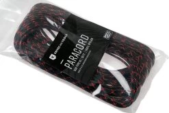 Knivesandtools 550 Paracord Type III, Colour: Black & Neon Orange X - 50 Ft (15.24 Meters) -Udendørs Værktøjsbutik KTPC387 03 knivesandtools