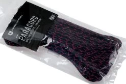 Knivesandtools 550 Paracord Type III, Colour: Black & Neon Pink X - 50 Ft (15.24 Meters) -Udendørs Værktøjsbutik KTPC388 03 knivesandtools