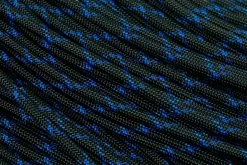 Knivesandtools 550 Paracord Type III, Colour: Black & Royal Blue X - 50 Ft (15.24 Meters)