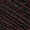 Knivesandtools 550 Paracord Type III, Colour: Red Knight With Red Metallic X - 50 Ft (15.24 Meters)
