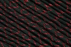 Knivesandtools 550 Paracord Type III, Colour: Red Knight With Red Metallic X - 50 Ft (15.24 Meters)