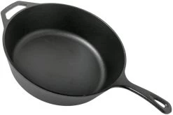 Lodge Cast Iron Deep Skillet Deep Frying Pan L10DSK3, Contents Approx. 4.7 L