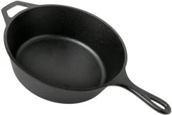 Lodge Cast Iron Deep Skillet Deep Frying Pan L8DSK3, Contents Approx. 3 L