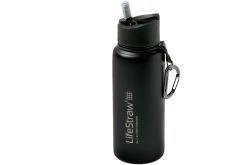LifeStraw Go Stainless Steel Insulated Bottle With Filter, Black