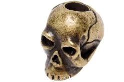 Schmuckatelli Classic Skull Bead Black Roman Brass Oxidized