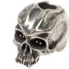 Schmuckatelli Cyber Skull Bead Pewter