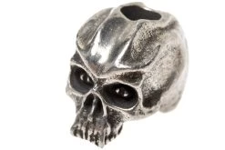 Schmuckatelli Cyber Skull Bead Pewter