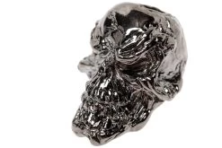 Schmuckatelli Grins Skull Bead Hematite