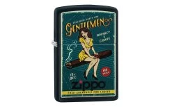 Zippo Cigar Girl Design Matte Black 218-076647, Lighter