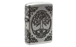 Zippo Armor Tree Of Life Antique Silver 29670-000002, Lighter