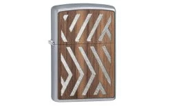 Zippo Woodchuck Walnut Emblem Herringbone Sweep 29902-000002, Lighter