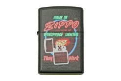 Zippo Black Matte Neon Zippo 48455-000002, Lighter